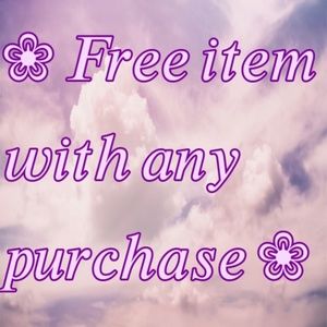 Free item with any purchase!